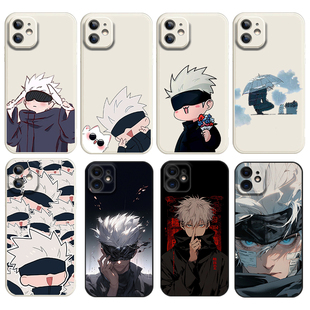 咒术回战手机壳适用vivos50s30五条悟OPPOfindx9x8硅胶红米k90k80k70一加ace6全包iQOONeo10/11红米TURBO4PRO