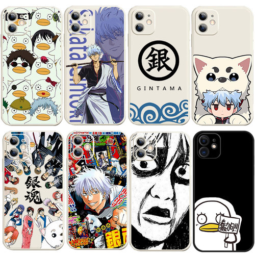 银魂周边手机外壳适用苹果17/16/15坂田银时14plus硅胶13全包iphone12promax软壳11动漫xr一加ace6/TURBO6v