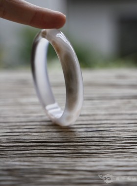 『青禾淑坊』天然玛瑙手镯 {长歌吟松风}古典风雅小物 古风镯54MM