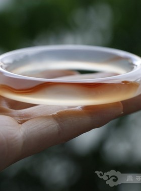 青禾淑坊玛瑙手镯古典风雅小物