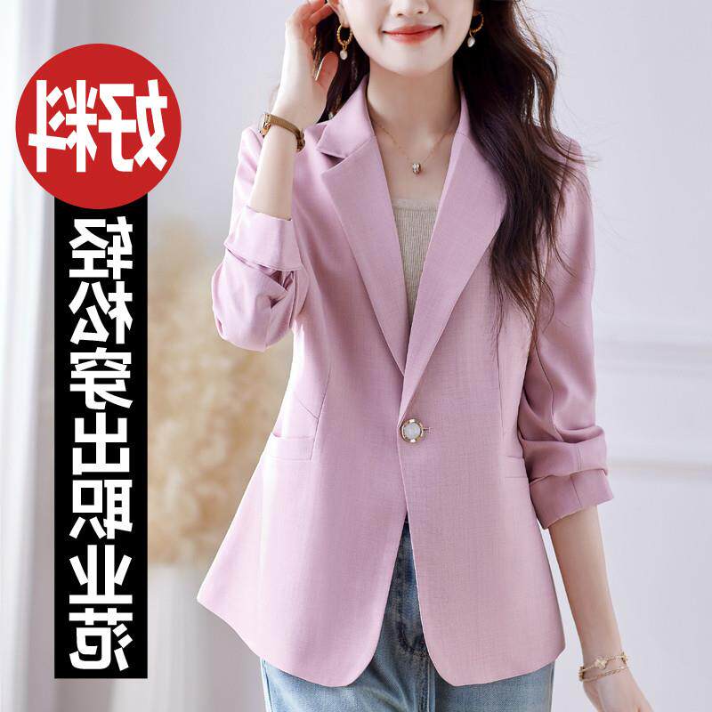 黑色高级感小西装外套女士春秋季2026新款设计感休闲气质西服外套