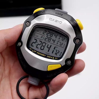 卡西欧正品 秒表HS-70W HS-80TW秒表计时器秒表3V
