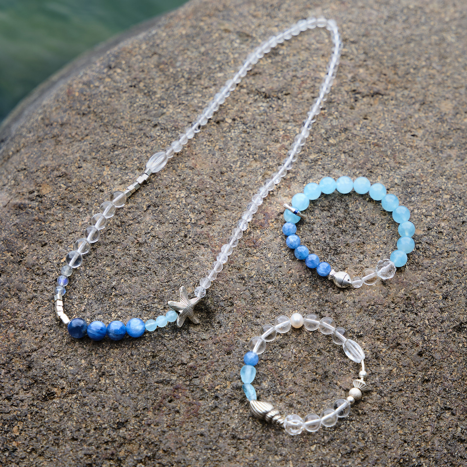三坛星石【跃蓝/晴海/听海】突破/快乐 天然海蓝宝白水晶足银手串,饰品/流行首饰/时尚饰品新,手饰/手串,淘宝优惠券,粉丝福利购,淘宝优惠卷