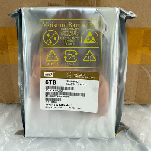 请议价-新全新未拆封 WD/数据 Gold金盘WD6003F