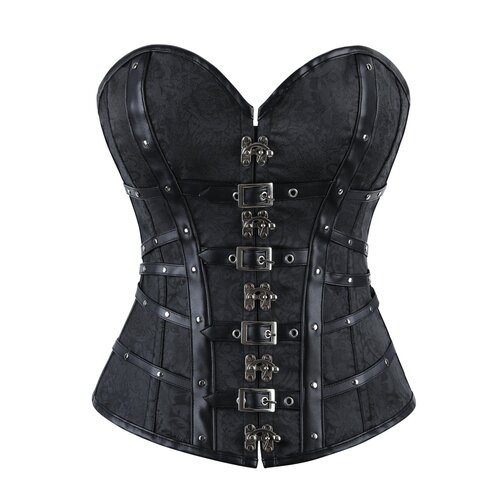 暗黑系骑士哥特朋克束身衣corset