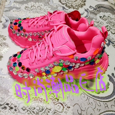 E00359 设计师款真皮时尚潮牌欧美范网红达人手工定制真皮老爹鞋