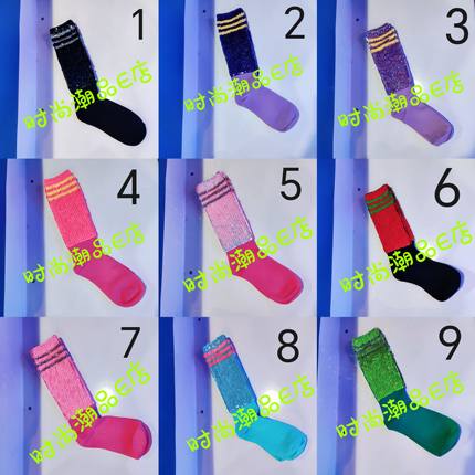 E00107  泰潮重工亮片高筒袜