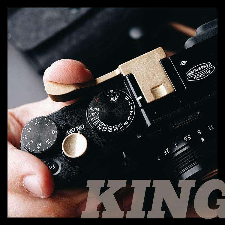 【King】原创富士 X-100F X100f指柄   富士X100系列通用热靴保护