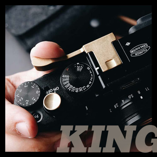 【King】原创富士 X-100F X100f指柄   富士X100系列通用热靴保护
