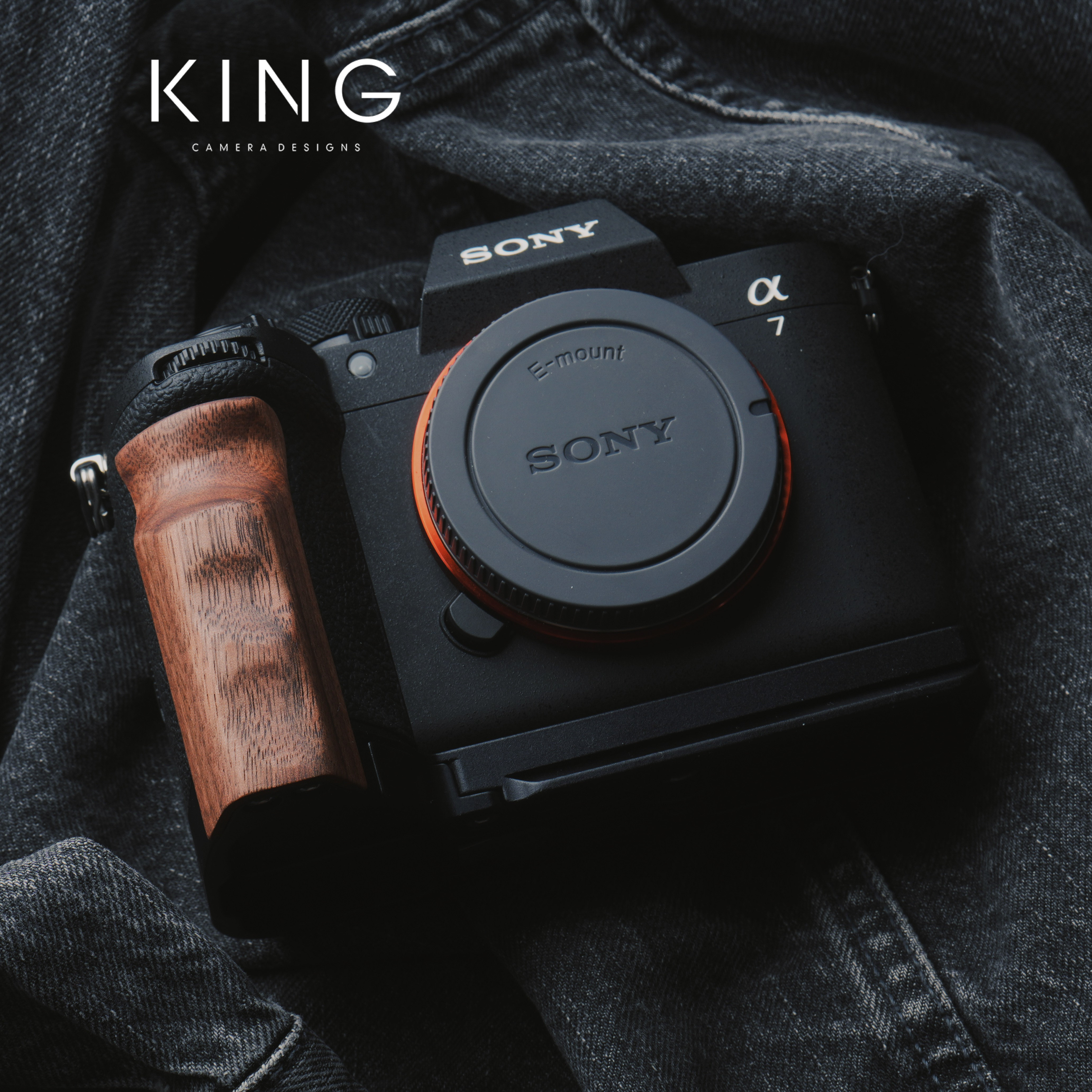 【手感强烈】A7M5相机木质手柄铝合金底座 a7V可拆卸平移快装手柄