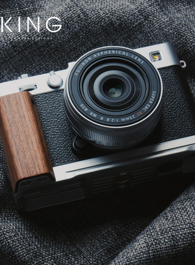 【标准把手】富士X-E5相机原木手柄铝合金底座阿卡快装手感xe5