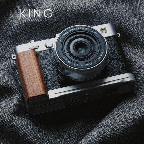 【标准把手】富士X-E5相机原木手柄铝合金底座阿卡快装手感xe5