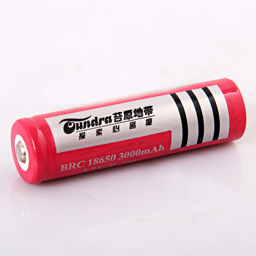 苔原地带 18650充电电池 3000MAH 强光手电电池 线充充电器