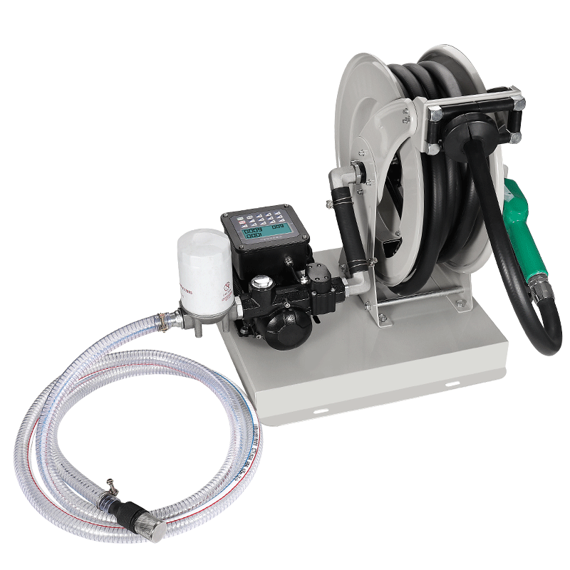 卡维特电动抽油泵12v24v220v伏柴汽油防爆车载加油机小型卷盘机