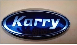 奇瑞开瑞车标 开瑞优优优胜优雅优劲优派前中网车标 Karry车标志