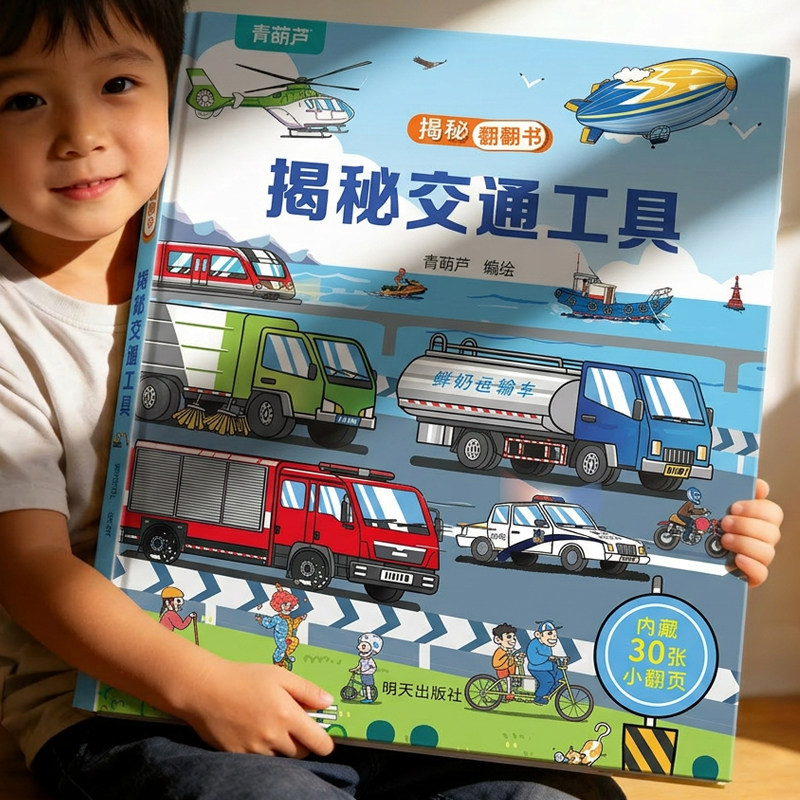 官方正版 青葫芦揭秘翻翻书全套20册 儿童3d翻翻书绘本2到3-6岁幼儿园儿童启蒙故事绘本精装硬壳撕不烂幼儿故事书
