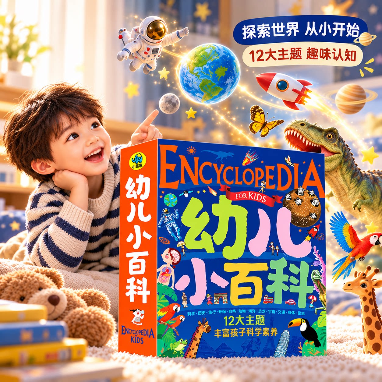 暖萌科学绘本系列全套12册 幼儿小百科全书儿童书籍阅读3-6-8周岁幼儿园大班亲子故事书4-5-7三到四五岁宝宝启蒙科普漫画恐龙绘本