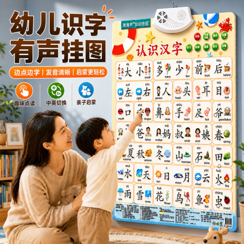 青葫芦知识挂图有声早教宝宝认知