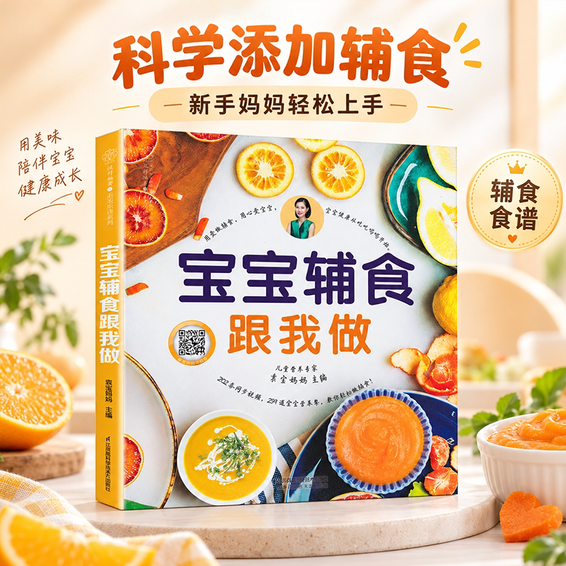 袁宝妈妈辅食书 宝宝辅食跟我做婴儿菜谱教程大全书 6个月以上0一1到3岁儿童食谱添加每周计划书籍与营养配餐过敏婴幼儿每周吃什么