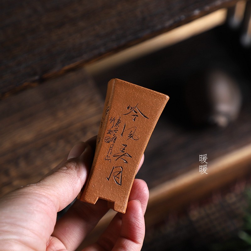 『迷你/收腰小正方』唯珍孙福林全手工制作原矿降坡泥拇指花盆