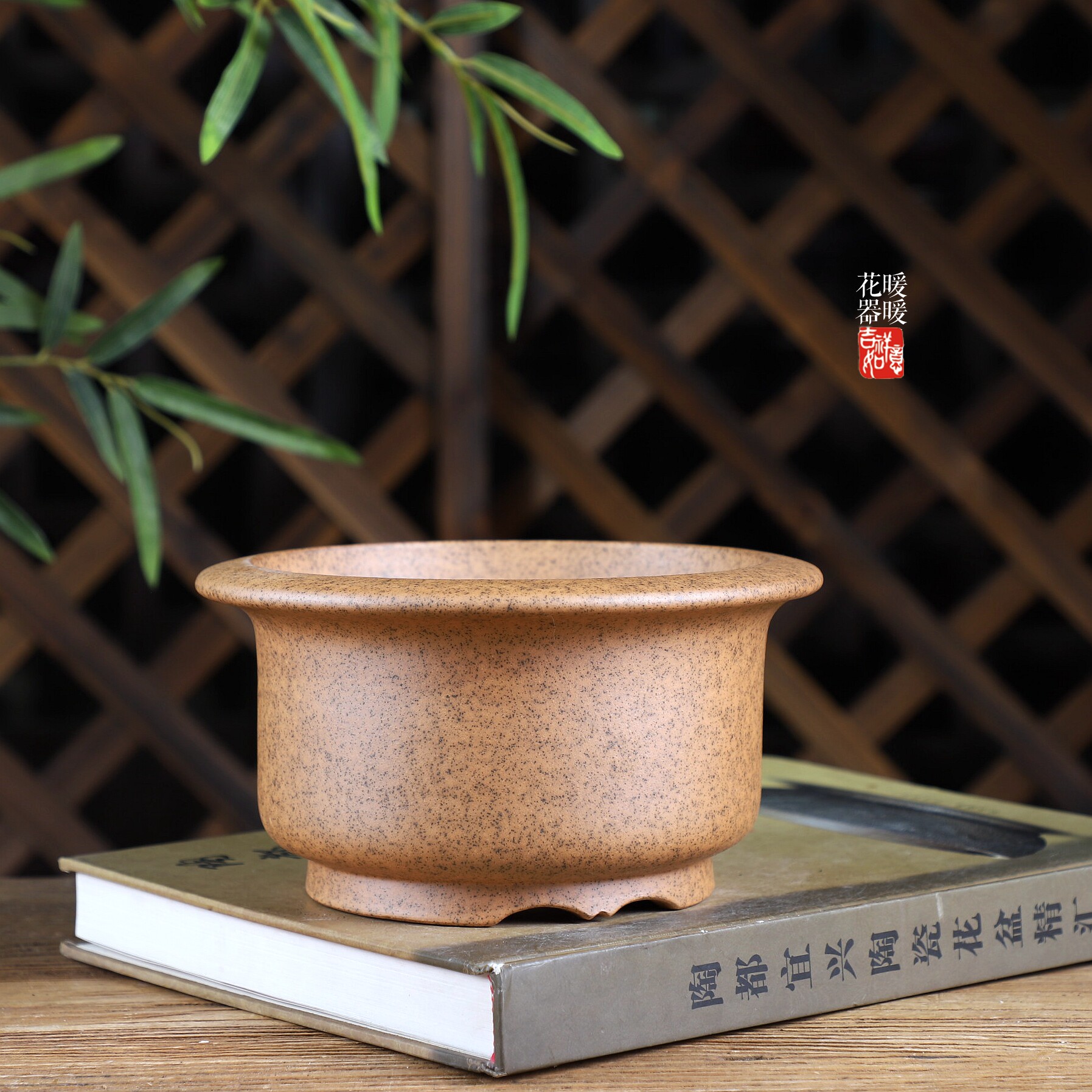 『柴烧/精品金钟』唯珍款精品手工盆原矿紫砂兰花盆盆景盆小号