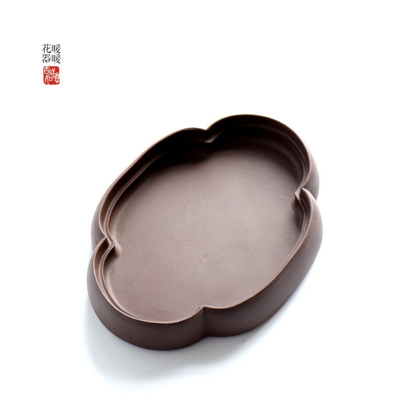 无孔宜兴紫砂微型假山盆