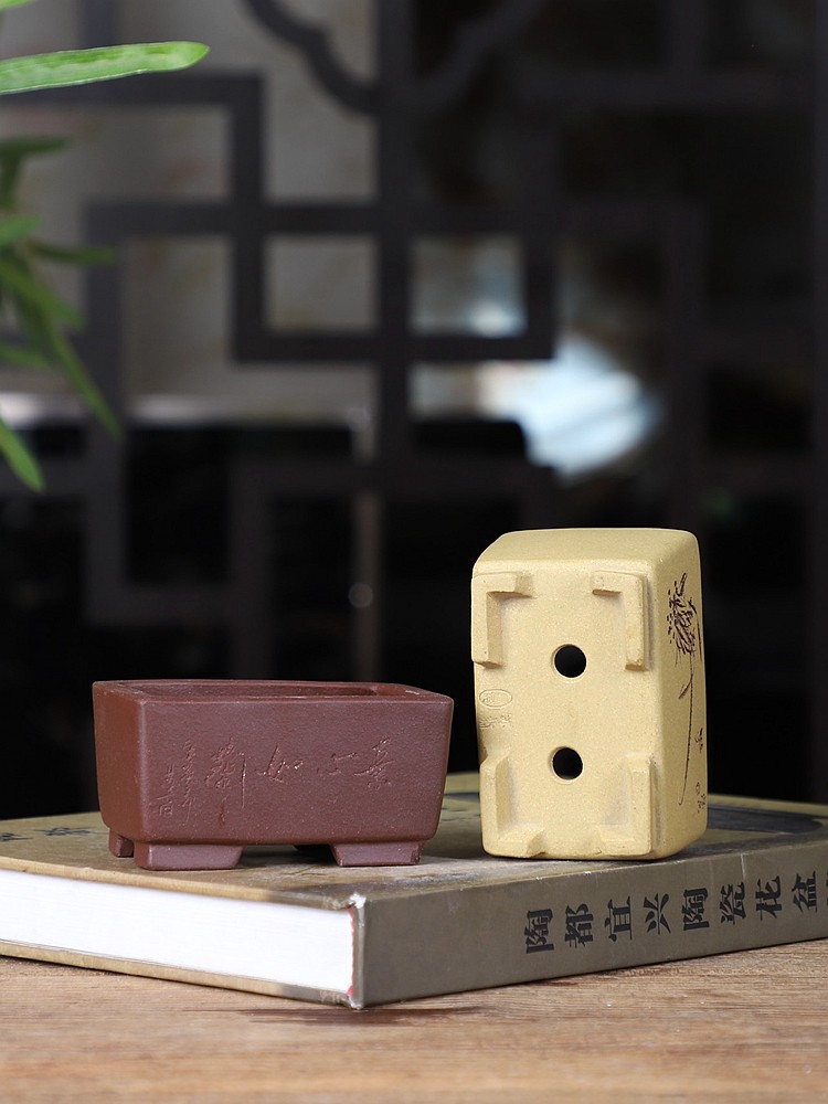 小马槽┨精品手工紫砂小花盆 原矿紫泥 作者苏兵