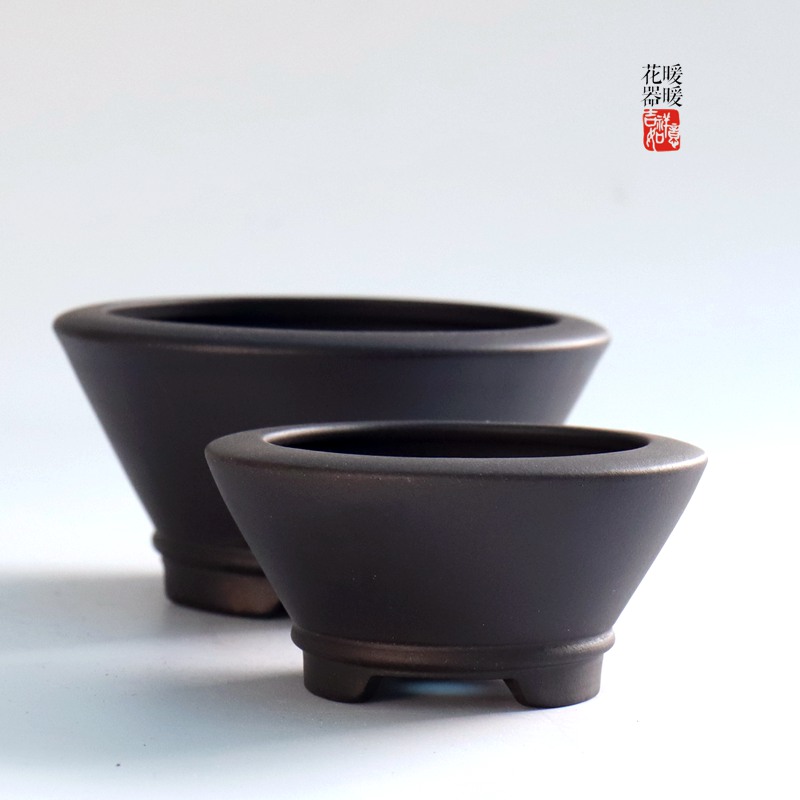 ┠平呙口┨ 紫砂小花盆  桌面盆景绿植盆栽