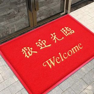 特厚店铺迎宾欢迎光临地毯电梯垫定制LOGO脚垫家用出入平安进门垫