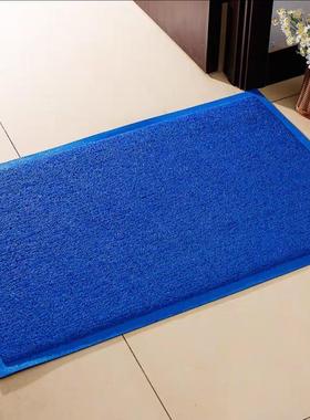 蓝色门垫可自由裁剪进户门口进门脚垫家用出入平安地垫欢迎光临垫