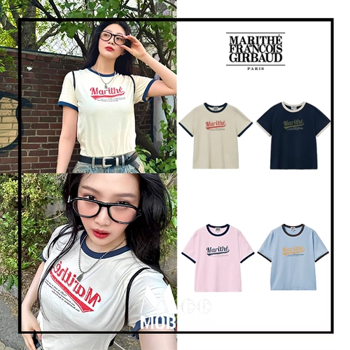 Park Xiurong -это тот же корейский дизайнерский бренд 24 Spring Marithe Francois Girbaud Контрастная T -For