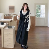 【现货】立体花朵假两件衬衫连衣裙2603-P145-K238，女装连衣裙，柏妮丝绮