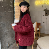 【现货】环保皮草外套配围巾2466-P215-K328，女装皮草，柏妮丝绮