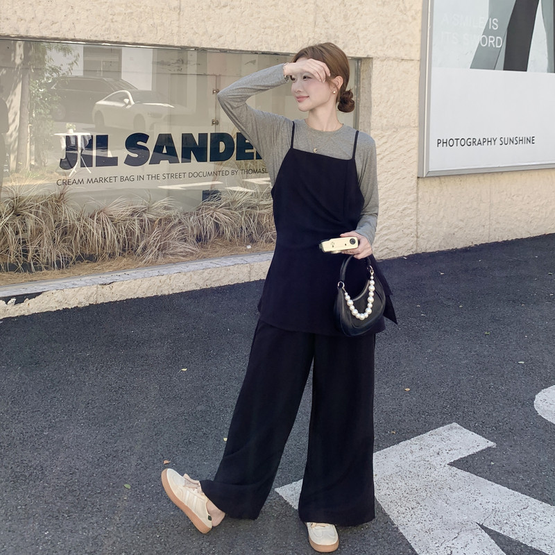 【现货】吊带+T恤+休闲裤三件套2556-P155-K228，女装套装/套裙，柏妮丝绮