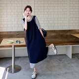 【新款】假两件拼接休闲连衣裙2C060-2630-P135-K218，女装连衣裙，柏妮丝绮