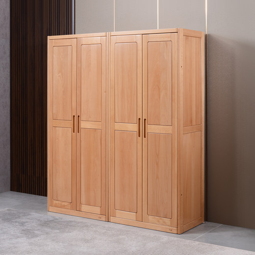 尚木全榉木实木衣柜平开门