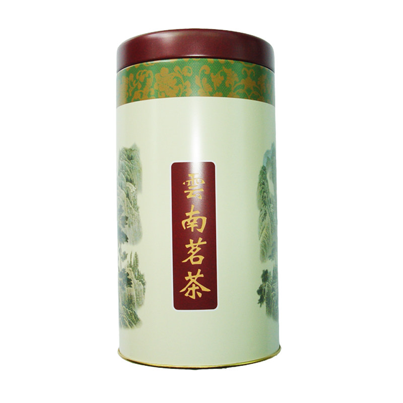 高档普洱茶铁罐包装茶叶包装空盒 圆形铁盒送礼专用专业订做特价