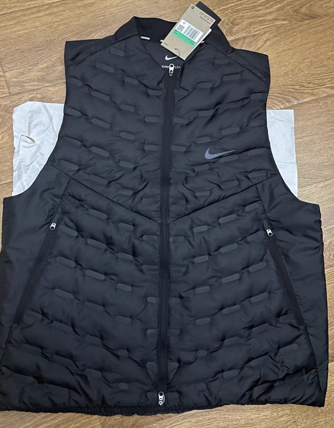 耐克正品2025冬季新款男子保暖立领运动羽绒马甲FB7543-010