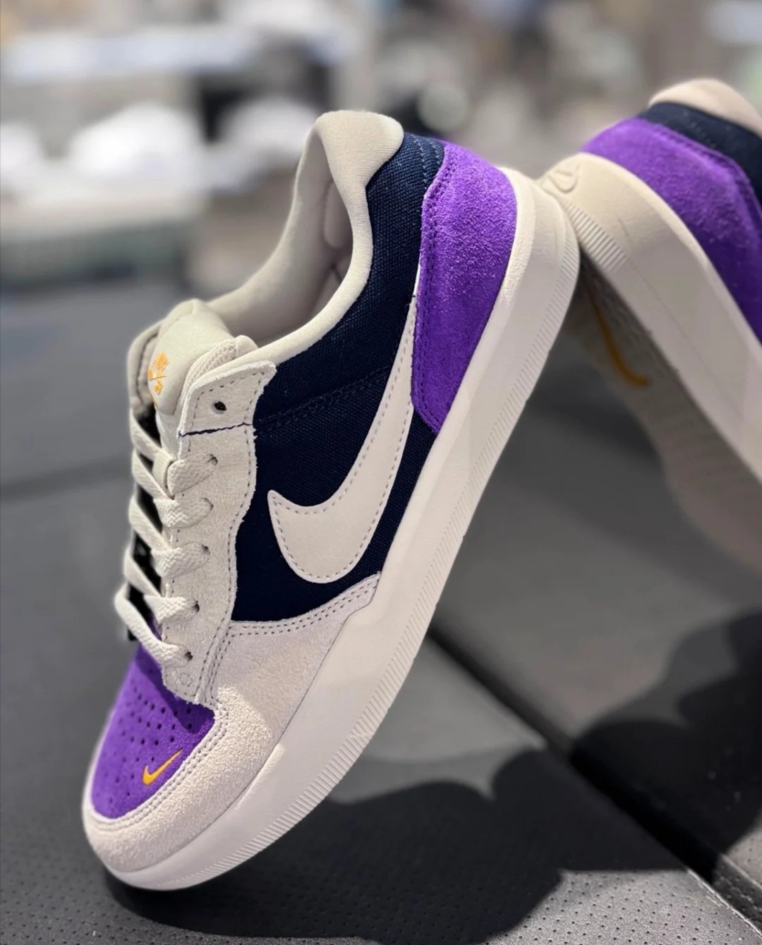 Nike SB Force 58正品舒适百搭低帮休闲滑板鞋男款灰紫DV5477-403