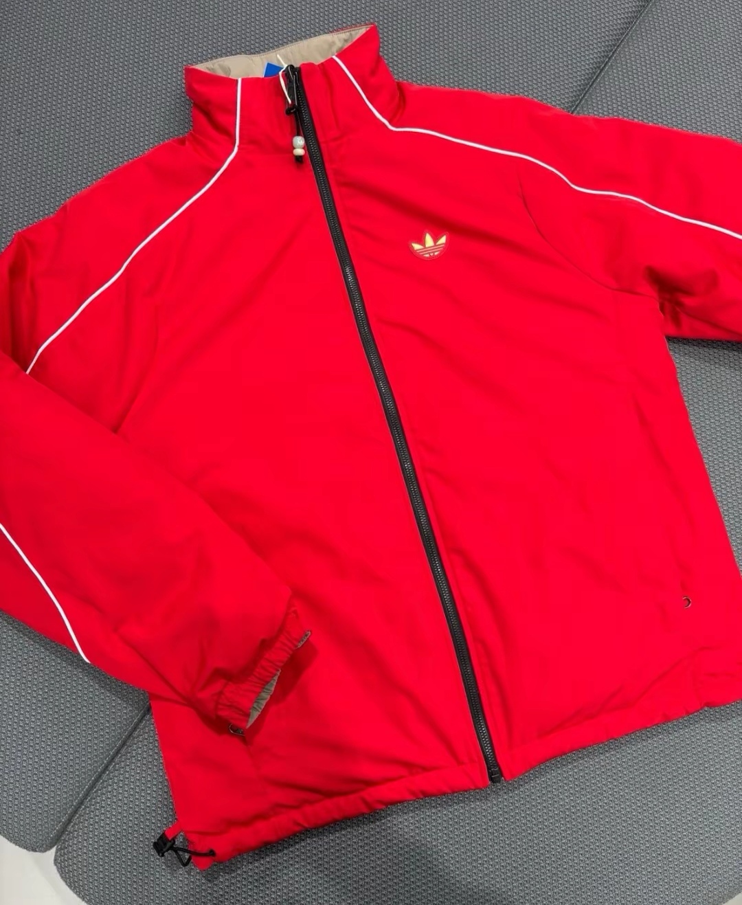 阿迪达斯三叶草正品男子运动休闲舒适夹克外套棉服KA0822