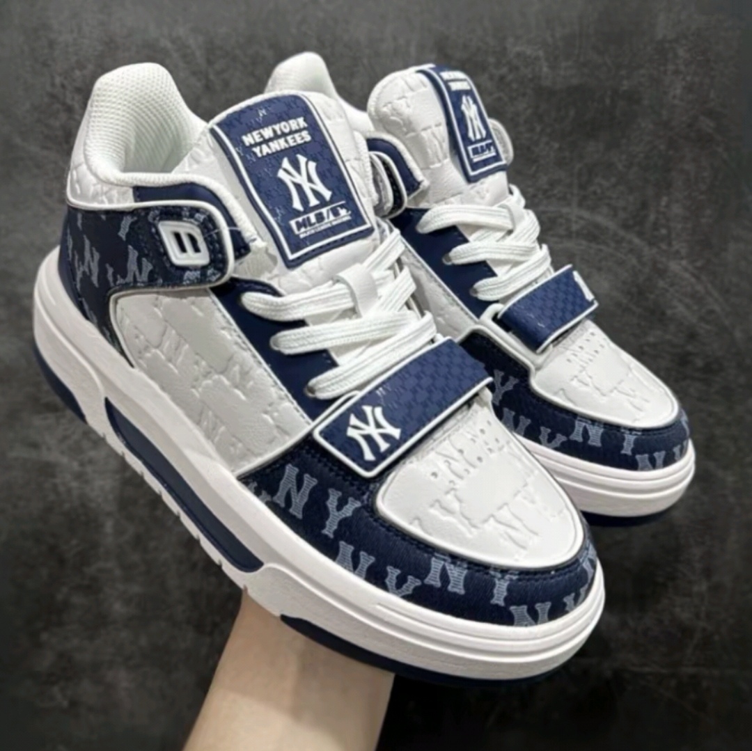 MLB男女情侣鞋2025新款运动鞋厚底增高休闲板鞋3ASXCMM4N-50NYS