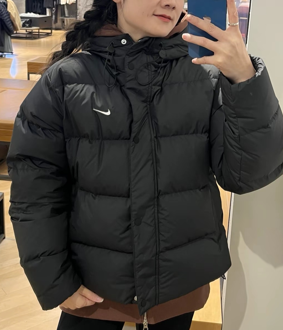 耐克正品METROPUFFER女连帽羽绒服面包服外套IH0728-010