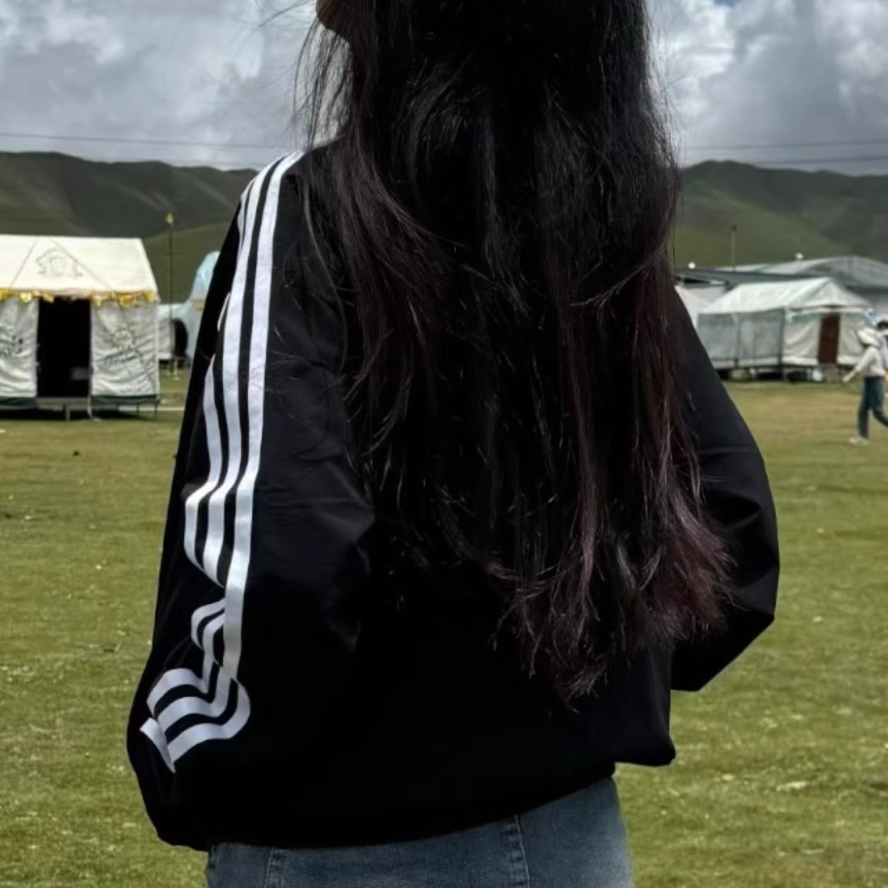 阿迪达斯户外男女立领运动外套