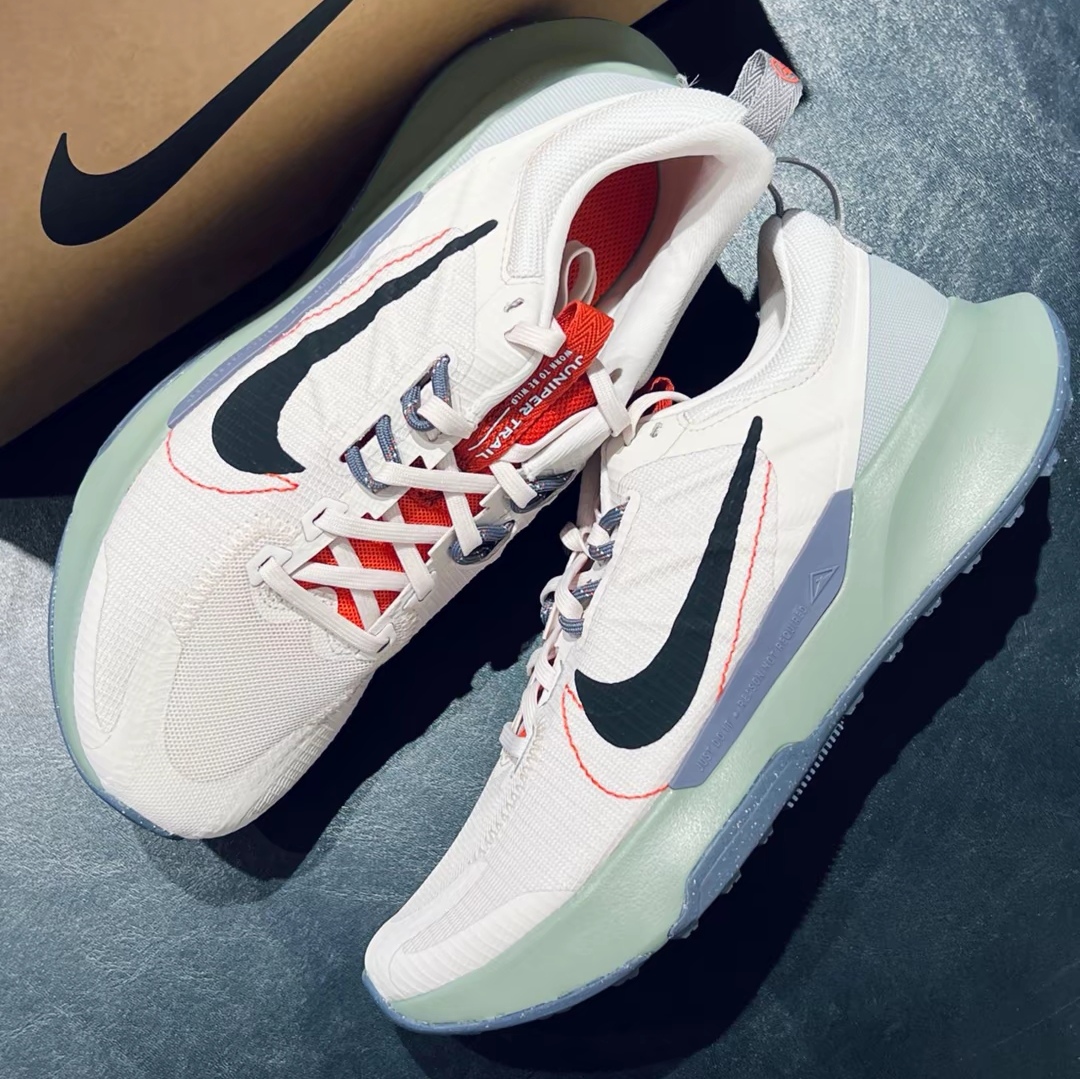 耐克正品Nike Juniper Trail 2防滑跑步鞋灰绿DM0822-102