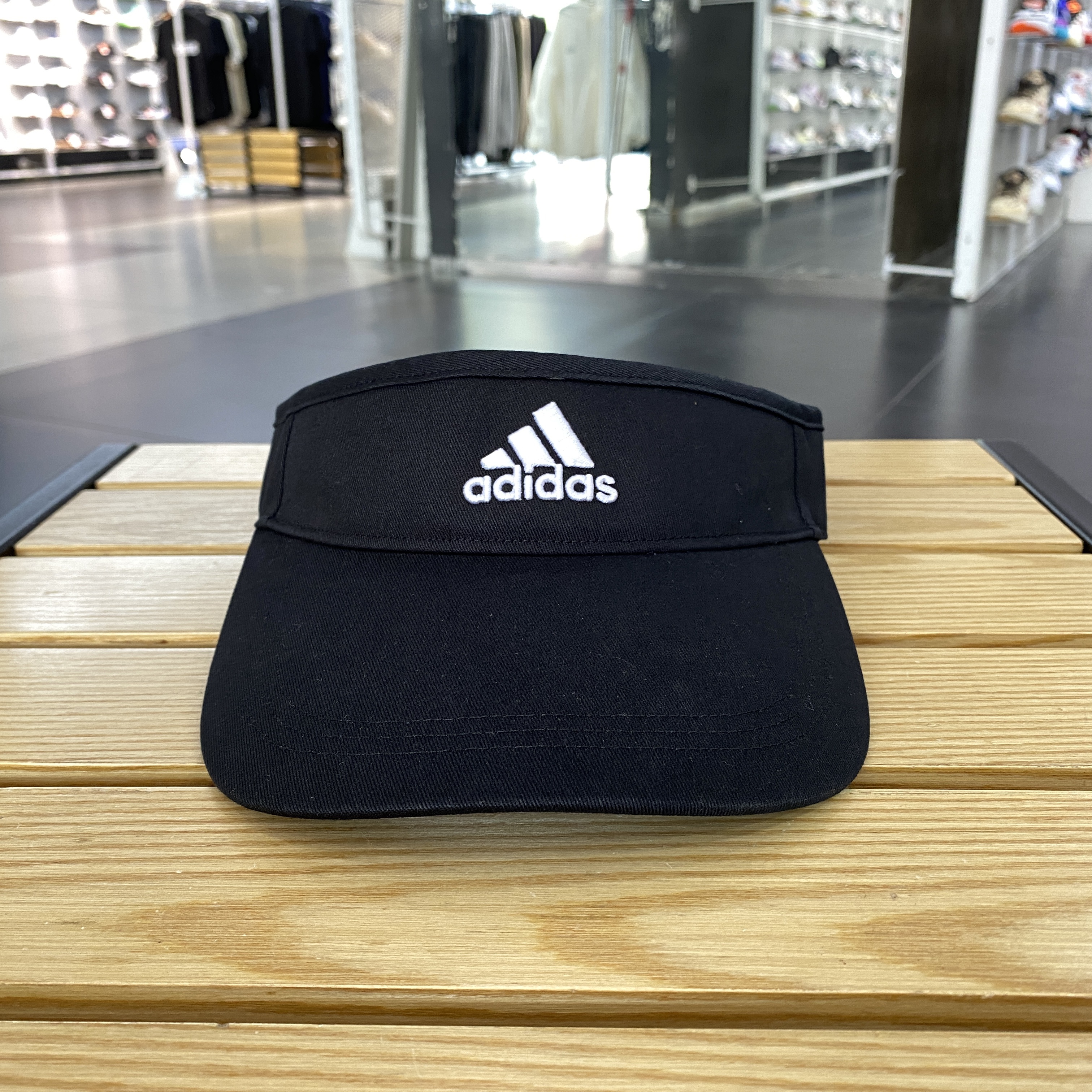 adidas 阿迪达斯徽标刺绣 棉 防晒帽空顶帽 女款 黑色IM5223