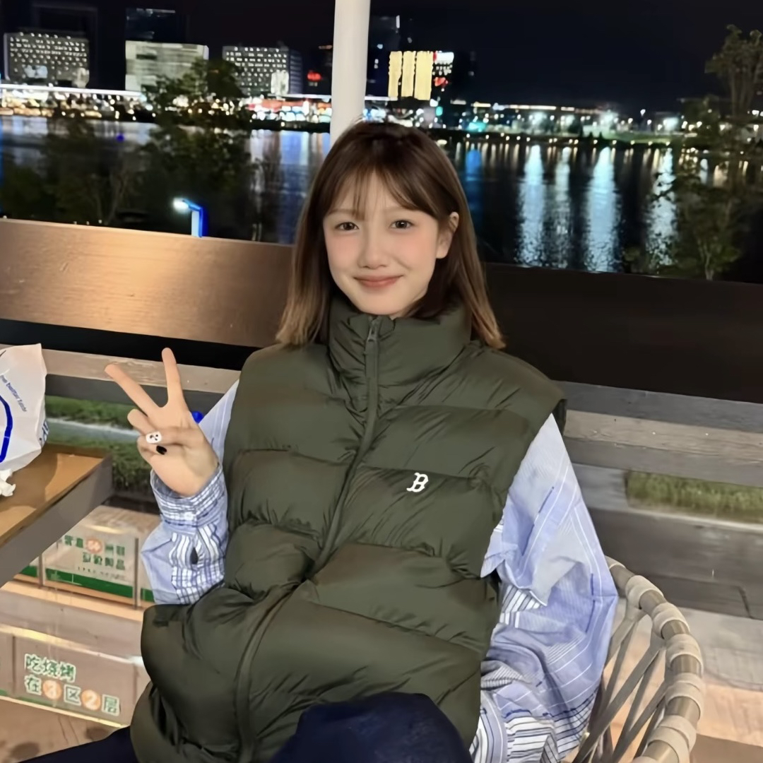 MLB 23FW 后背大LOGO羽绒马甲 男女同款  橄榄色3ADVB0336-43KAD