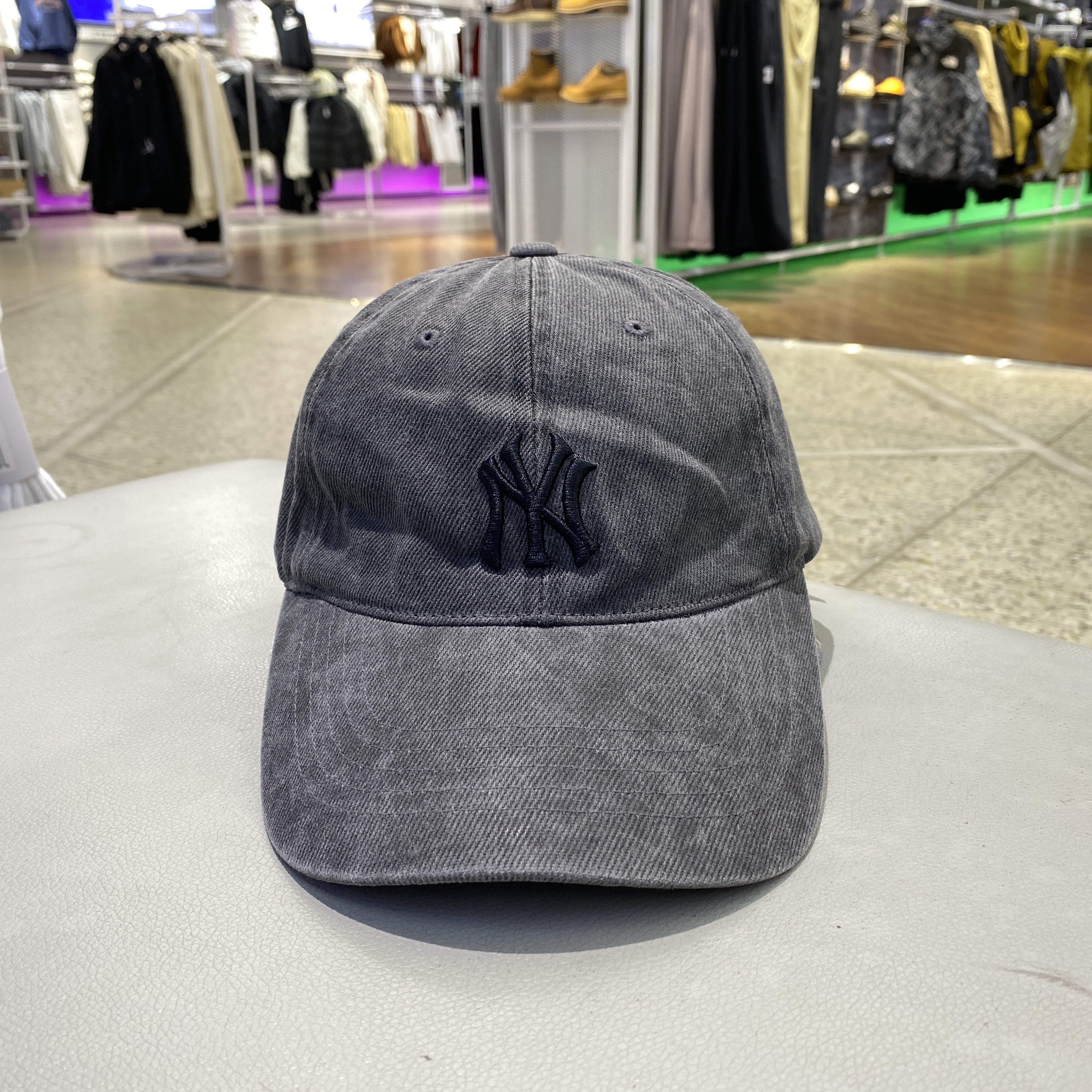 MLB 秋季新款男女时尚简约刺绣小标可调节鸭舌帽3ACPVV14N-50GRD