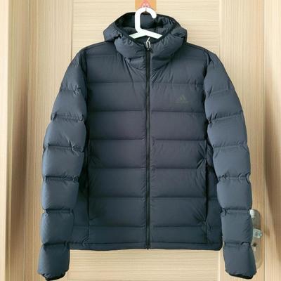 阿迪达斯adidas羽绒服男士冬季新款运动服保暖防风连帽外套IK3174