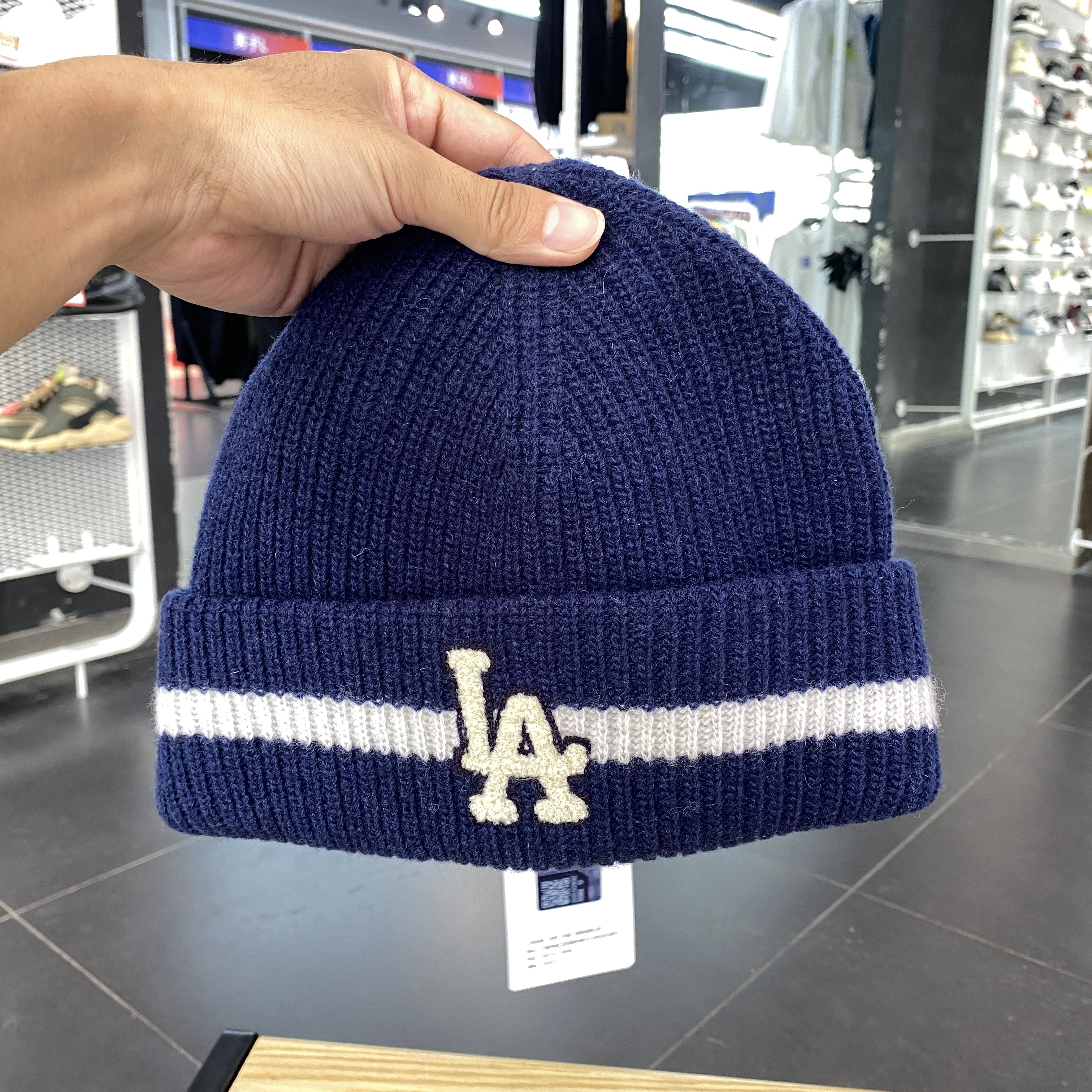 MLB毛线帽男女款秋冬保暖针织帽时尚百搭休闲运动3ABNM0536-07NYS