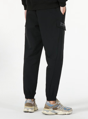 New Balance NB秋季潮流休闲运动裤男子百搭梭织长裤NTD46161-BK